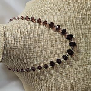Cookie Lee Elegant Brown Beaded Necklace